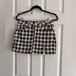PLAYBOY Black and White Mini Skirt Casual